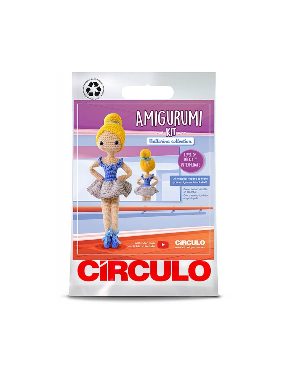 Kit Círculo Amigurumi Bailarinas - Imagen 5